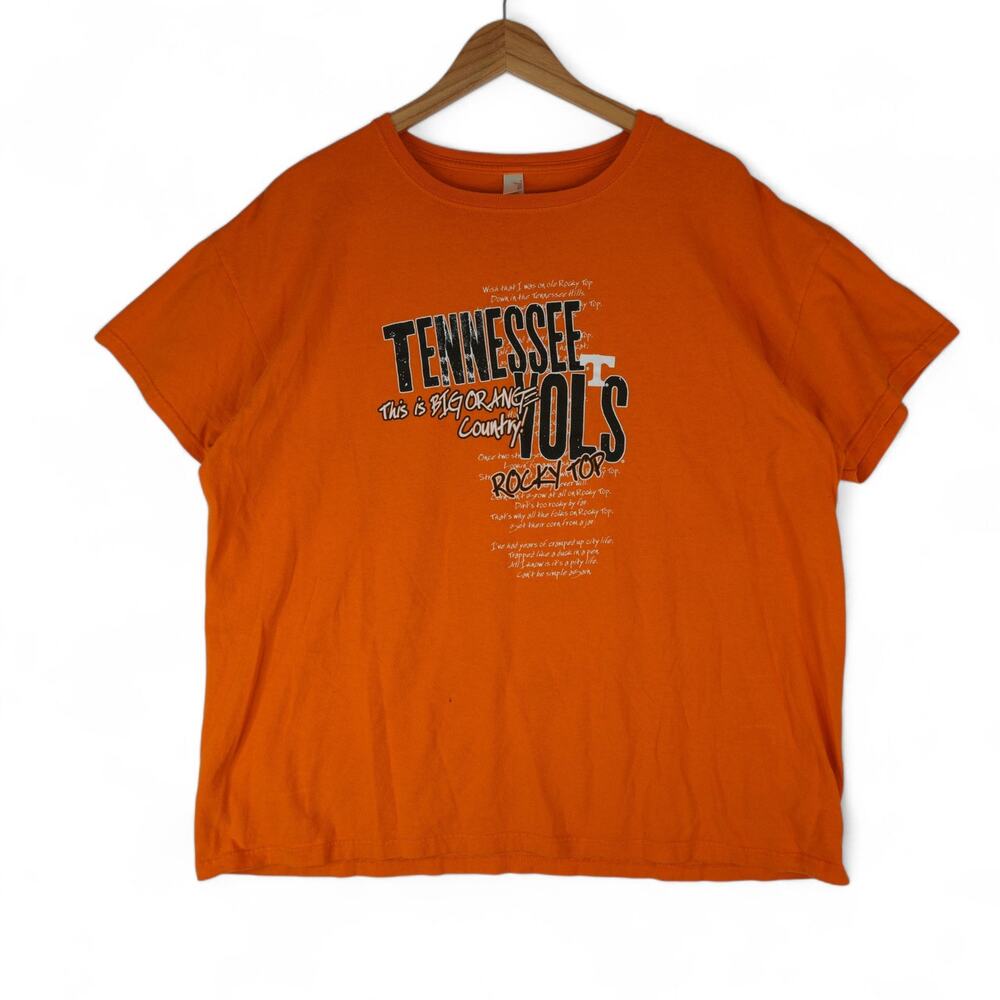 Tennessee Volunteers T-Shirt Womens 2XL Big Orange Country Rocky Top